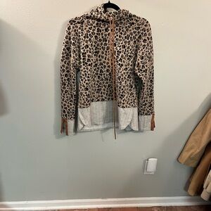 THML Leopard Print‎ Hooded Jacket